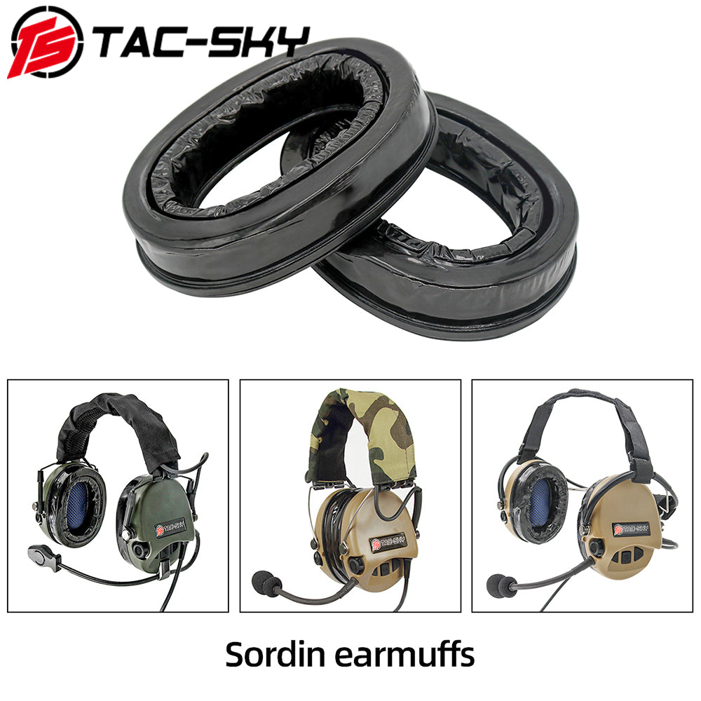 TS TAC-SKY Headset Accessory Silicone Earmuffs Compatible with SORDIN Tactical Headset