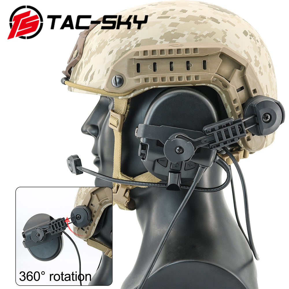 TS TAC-SKY ARC Rail Helmet Mounting Compatible with Sordin Supreme PRO X Headset