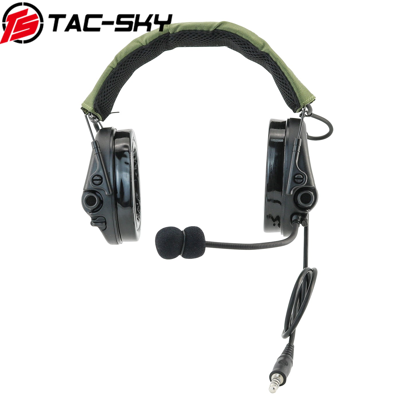 TS TAC-SKY TAC301 Tactical Headset Electronic Shooting Ear Protection Headphones with Microphone,Hearing Protection + PTT