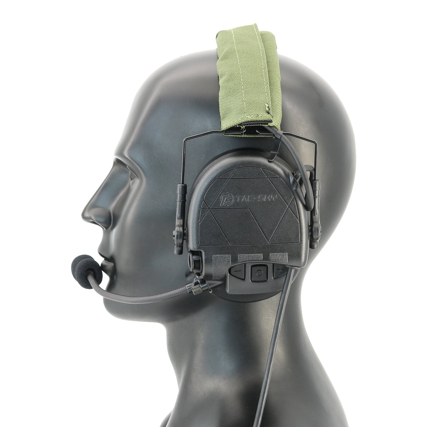 TS TAC-SKY TAC301 Tactical Headset Hearing Protection Electronic Shooting Silicone Earmuffs Headphones + U94 PTT