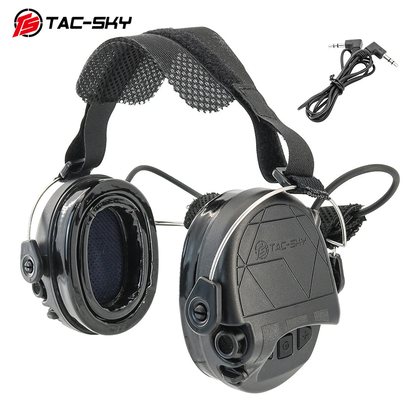 TS TAC-SKY Rear Headband Active Noise Reduction Hearing Protection T302 Tactical Headset IPSC Version