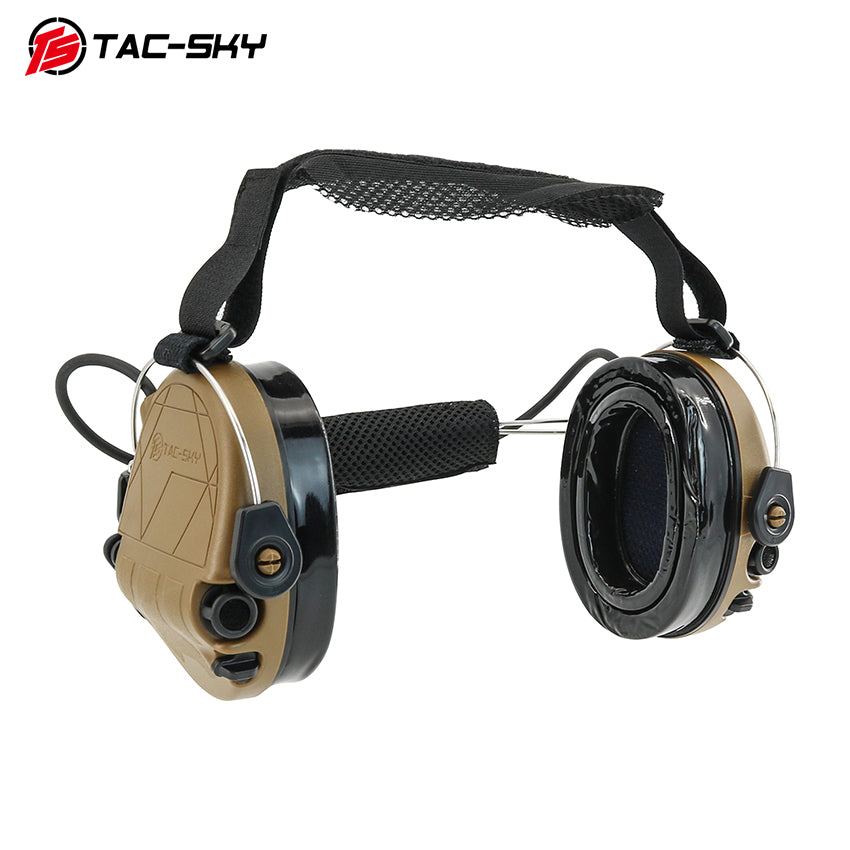 TS TAC-SKY Rear Headband Active Noise Reduction Hearing Protection T302 Tactical Headset IPSC Version