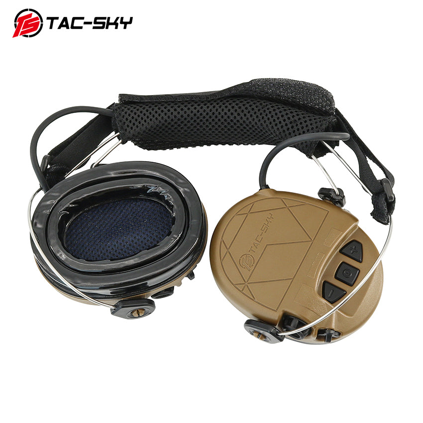 TS TAC-SKY Rear Headband Active Noise Reduction Hearing Protection T302 Tactical Headset IPSC Version