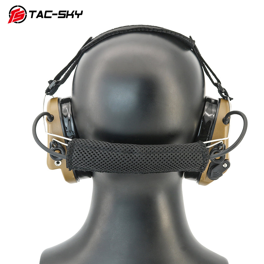 TS TAC-SKY Rear Headband Active Noise Reduction Hearing Protection T302 Tactical Headset IPSC Version