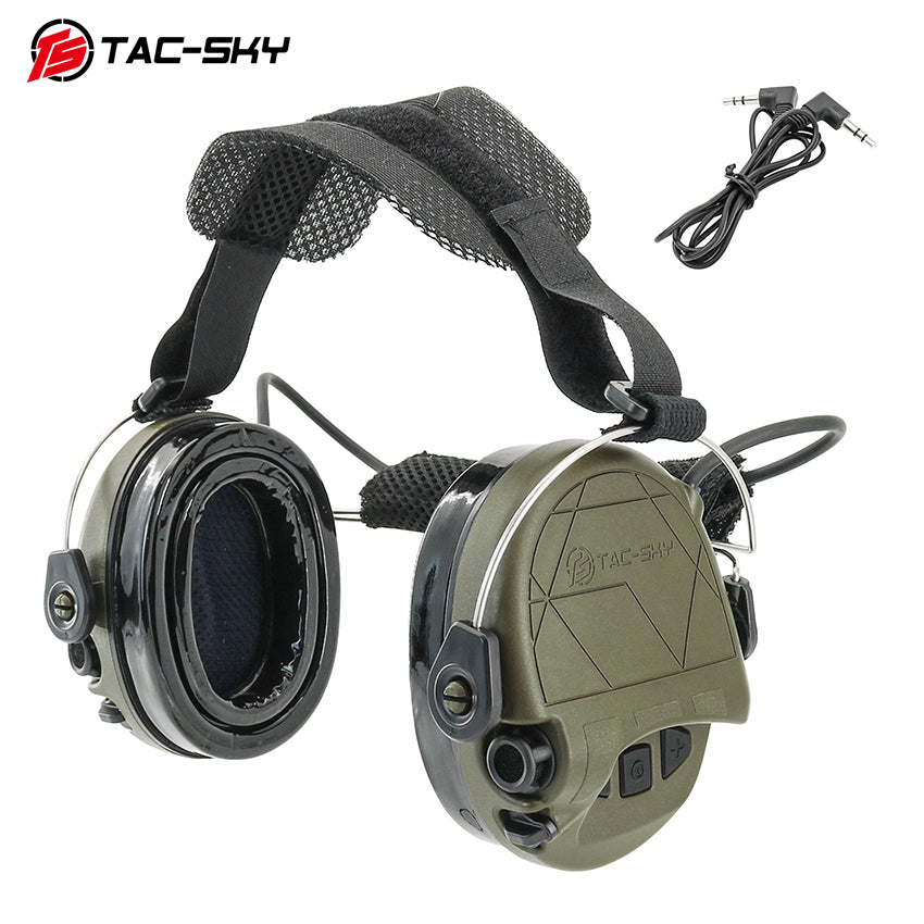 TS TAC-SKY Rear Headband Active Noise Reduction Hearing Protection T302 Tactical Headset IPSC Version