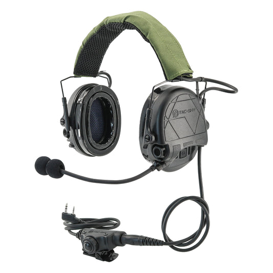 TAC-SKY TAC301 Tactical Headset Electronic Shooting Ear Protection Headphones with Microphone,Hearing Protection with U94 PTT