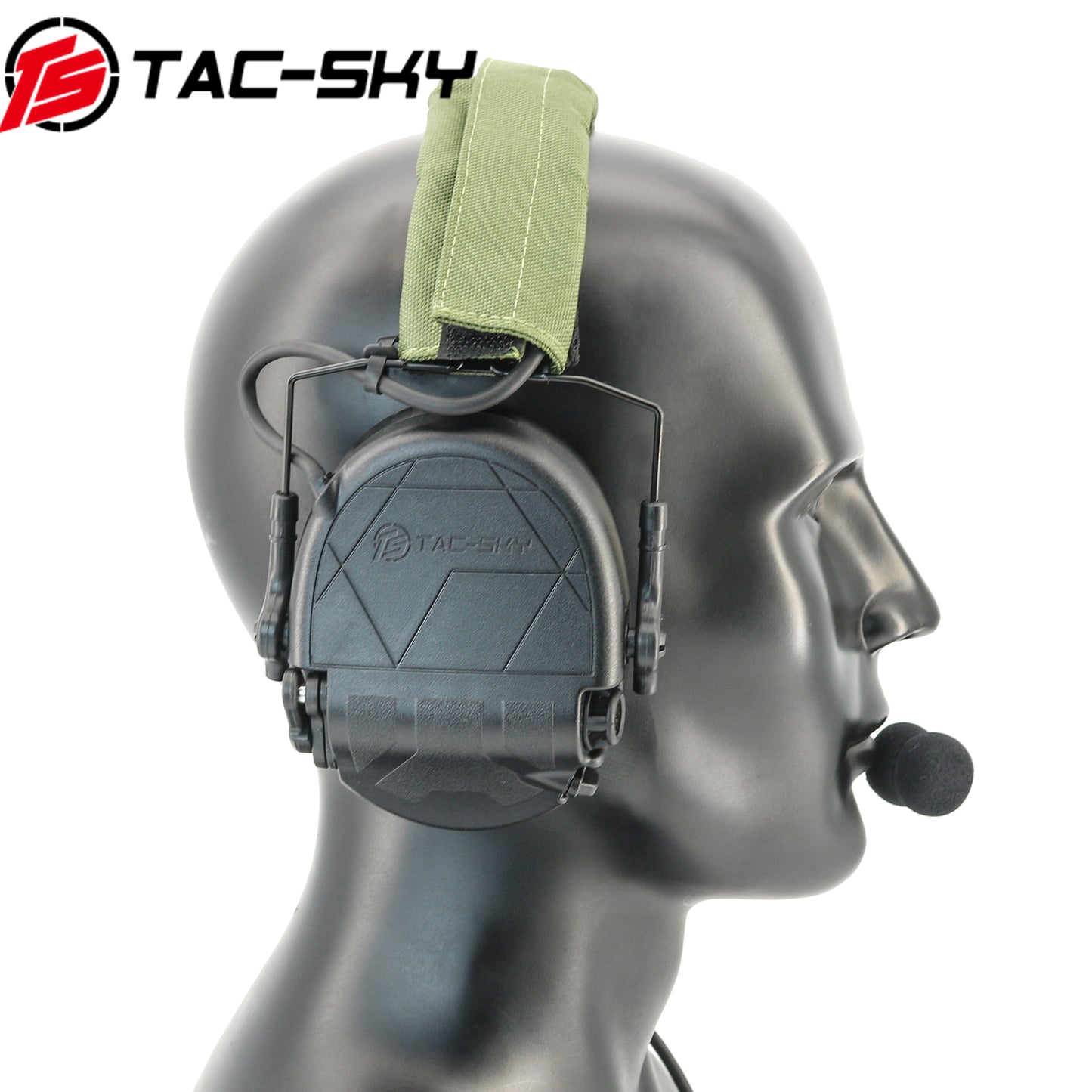 TAC-SKY TAC301 Tactical Headset Electronic Shooting Ear Protection Headphones with Microphone,Hearing Protection + PTT
