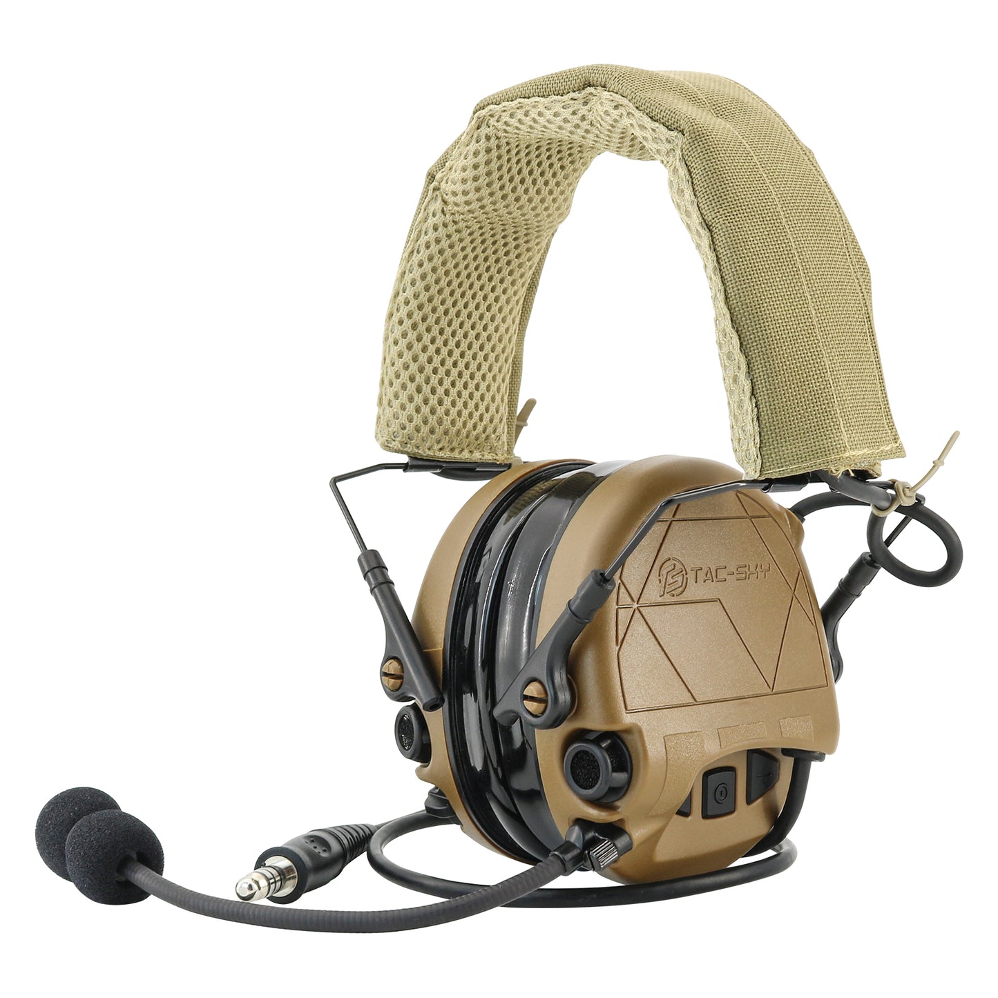 TAC-SKY TAC301 Tactical Headset Electronic Shooting Ear Protection Headphones with Microphone,Hearing Protection with U94 PTT