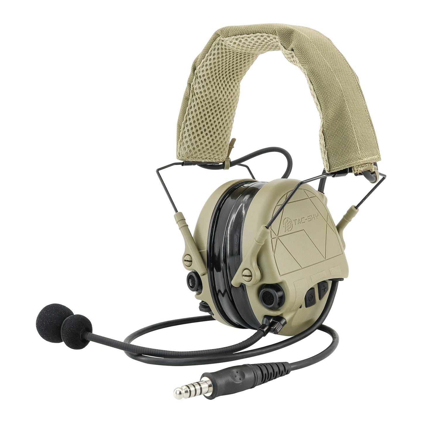 TAC-SKY TAC301 Tactical Headset Electronic Shooting Ear Protection Headphones with Microphone,Hearing Protection with U94 PTT