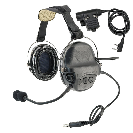 TS TAC-SKY Hearing Protection Rear headband Tactical Headset TAC-L for airsoft + PTT
