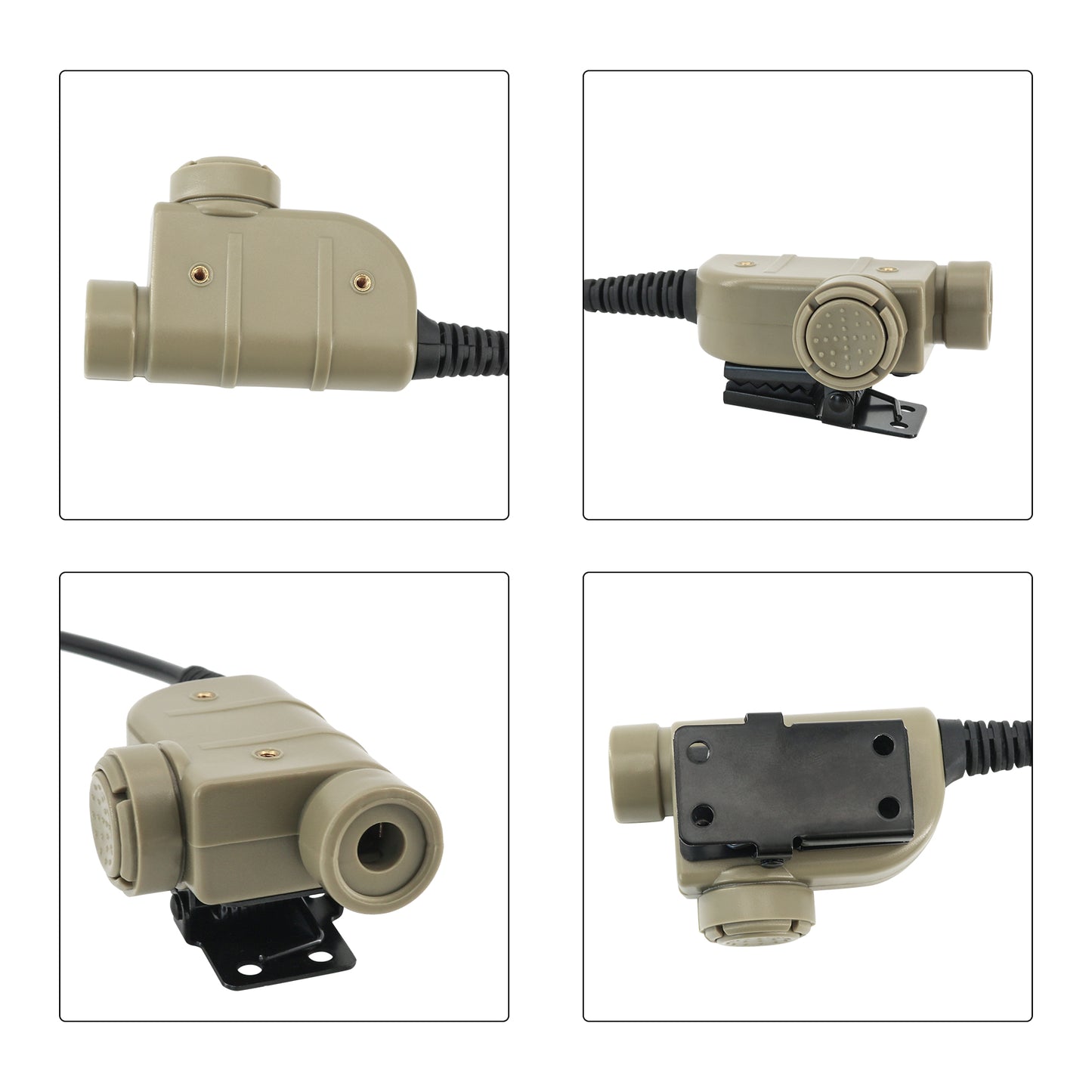 TAC-SKY U94 PTT kenwood 2pin,Push to Talk for Baofen UV5R etc. for Airsoft Tactical Headset