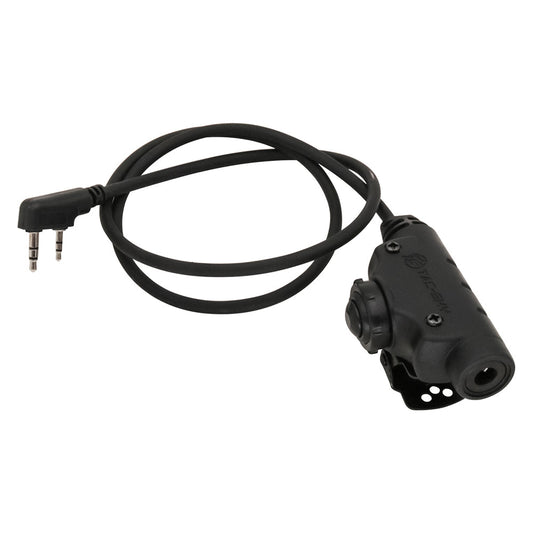 TS TAC-SKY Tactical U94 V2 PTT Push to Talk Tactical Adapter K 2 Pin Plug with Standard 7.00mm Jack