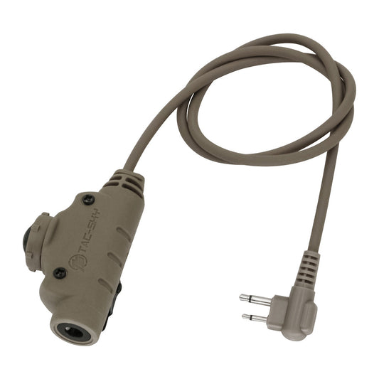 TS TAC-SKY Tactical V2 PTT Push to Talk Adapter Compatible with Motorola 2 Pin Plug Radio