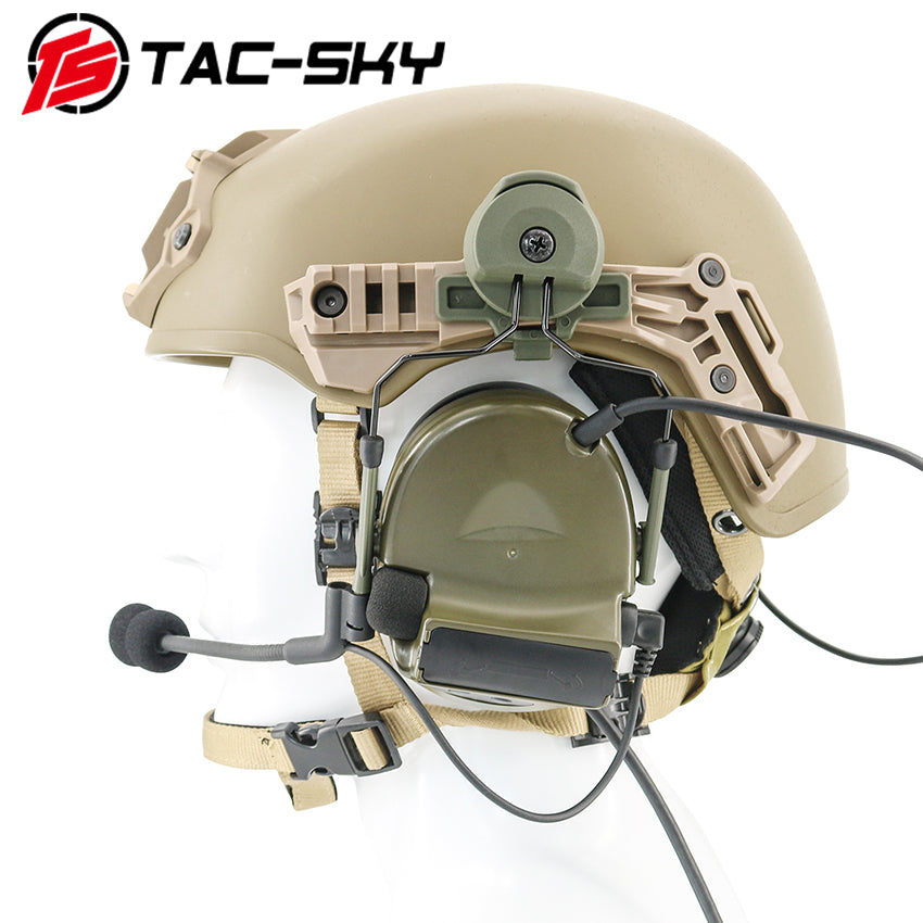 TS TAC-SKY Wendy 3.0 Rail Helmet Mounting Bracket Compatible with Comta II/III Tactical Headset
