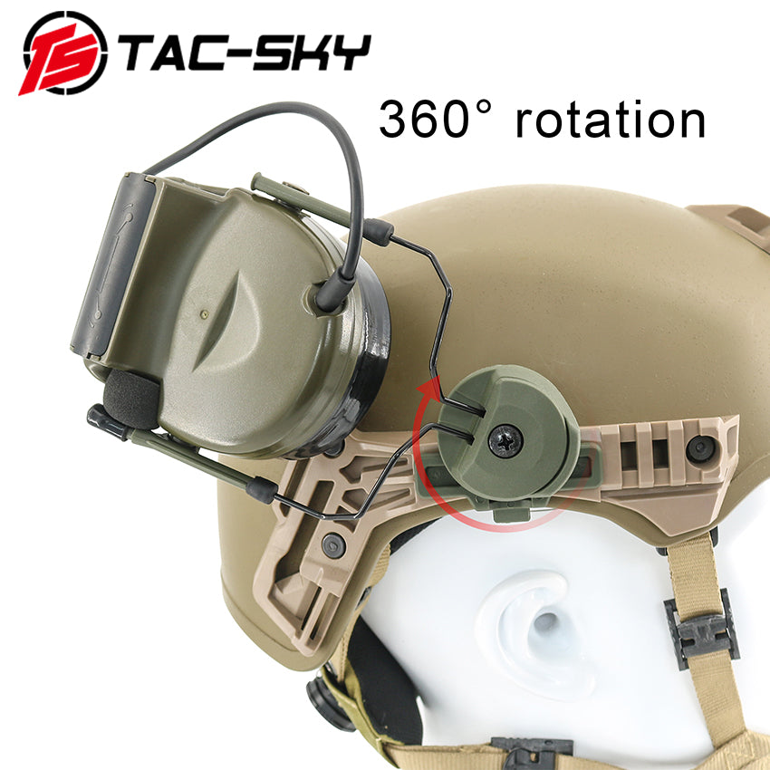 TS TAC-SKY Wendy 3.0 Rail Helmet Mounting Bracket Compatible with Comta II/III Tactical Headset