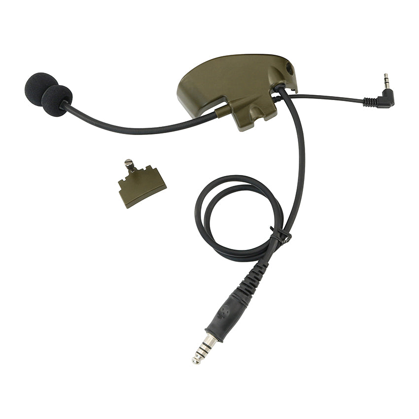 TAC-SKY Microphone & PTT for Howard Leight Impact Sports Noise Cancelling Headphones Airsoft