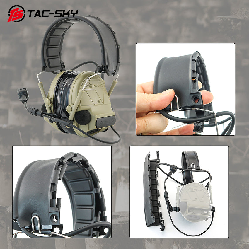 TAC-SKY Tactical for C5 PRO 2.0 Headphones with Detachable Headband, Ideal for Hunting and Shooting