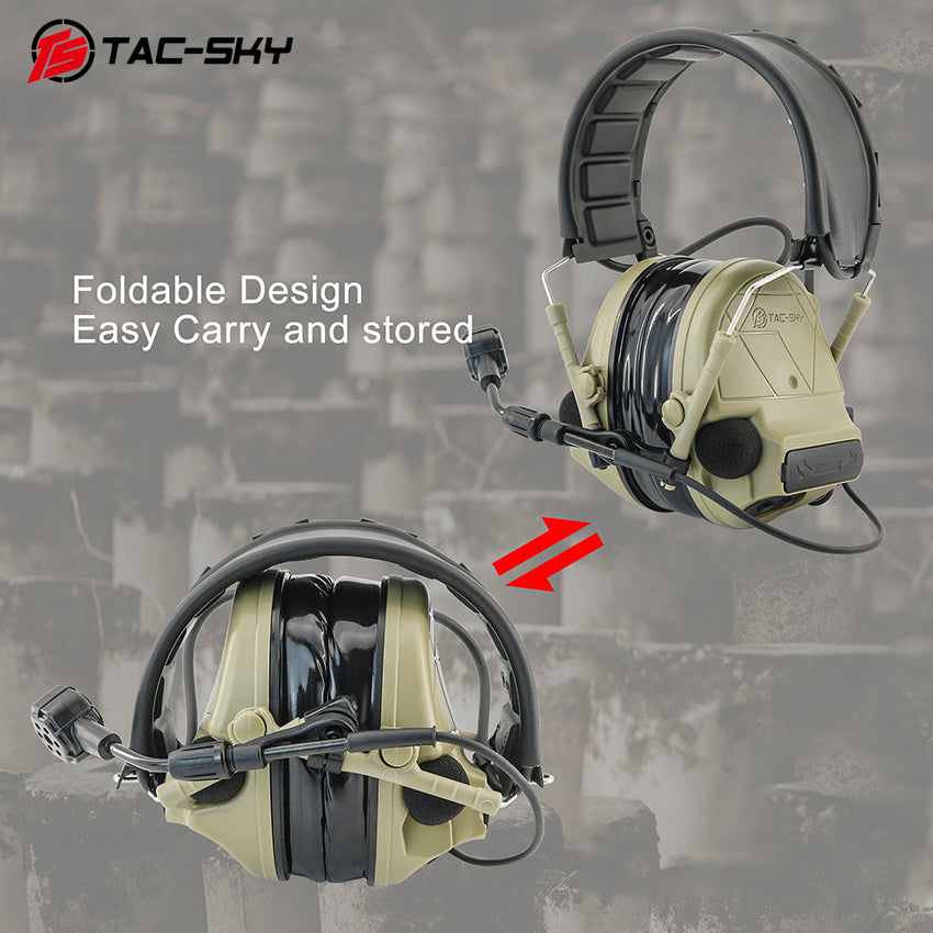 TAC-SKY Tactical for C5 PRO 2.0 Headphones with Detachable Headband, Ideal for Hunting and Shooting