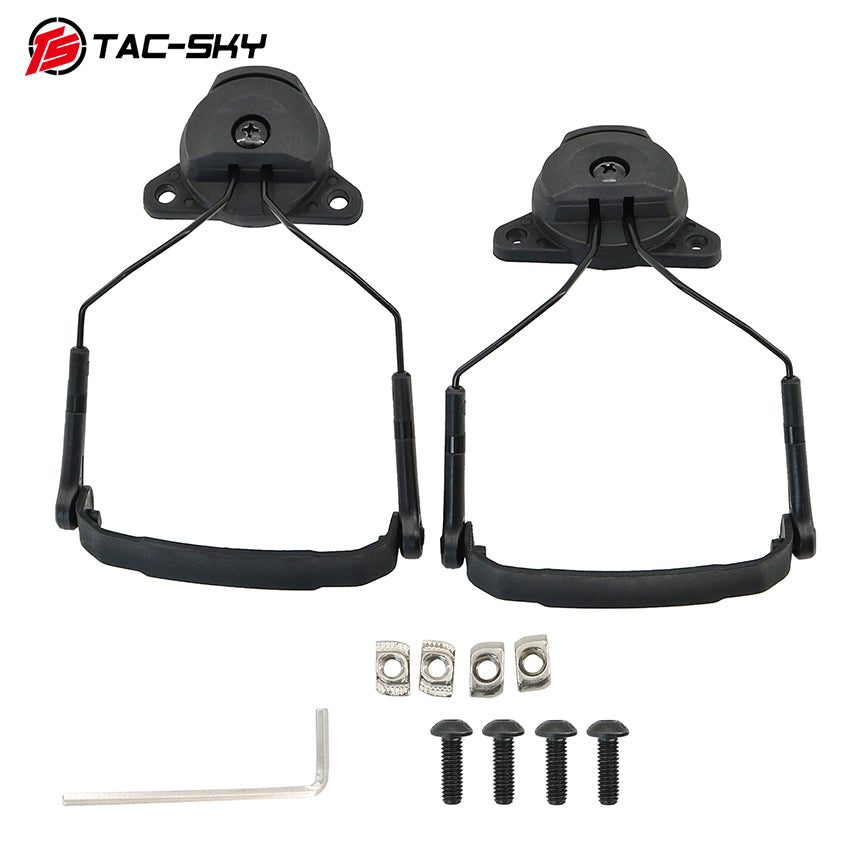 TAC-SKY Tactical Helmet Headset Mount Designed for AMP Communication Headsets, for Wendy 2.0 Helmet Rail