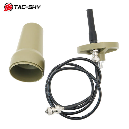 TAC-SKY Tactical Outdoor Antenna Cylinder Protective Housing Assembly with BNC Cable Set