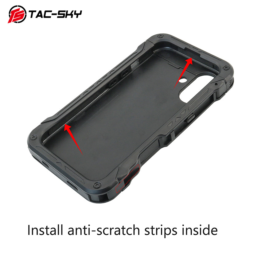 TAC-SKY Tactical MOLLE Vest Phone Mount (for iPhone 16), Ideal for Tactical Navigation