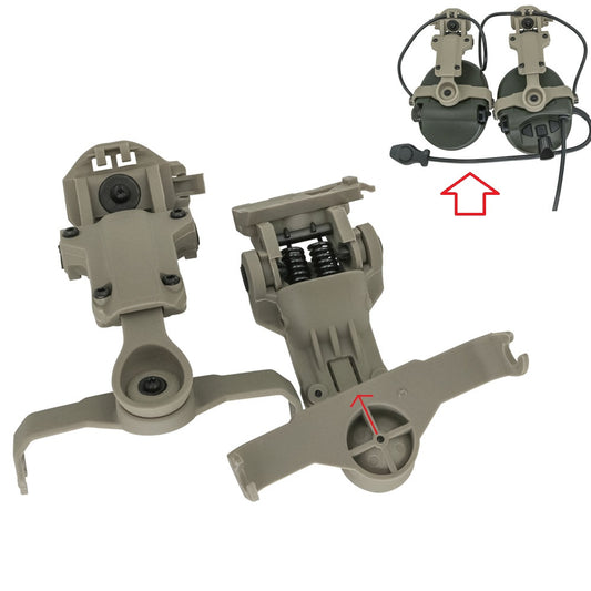 Tactical Helmet ARC Rail Adapter for MSASORDIN Mount, for hearing protection earmuffs for hunting shooting