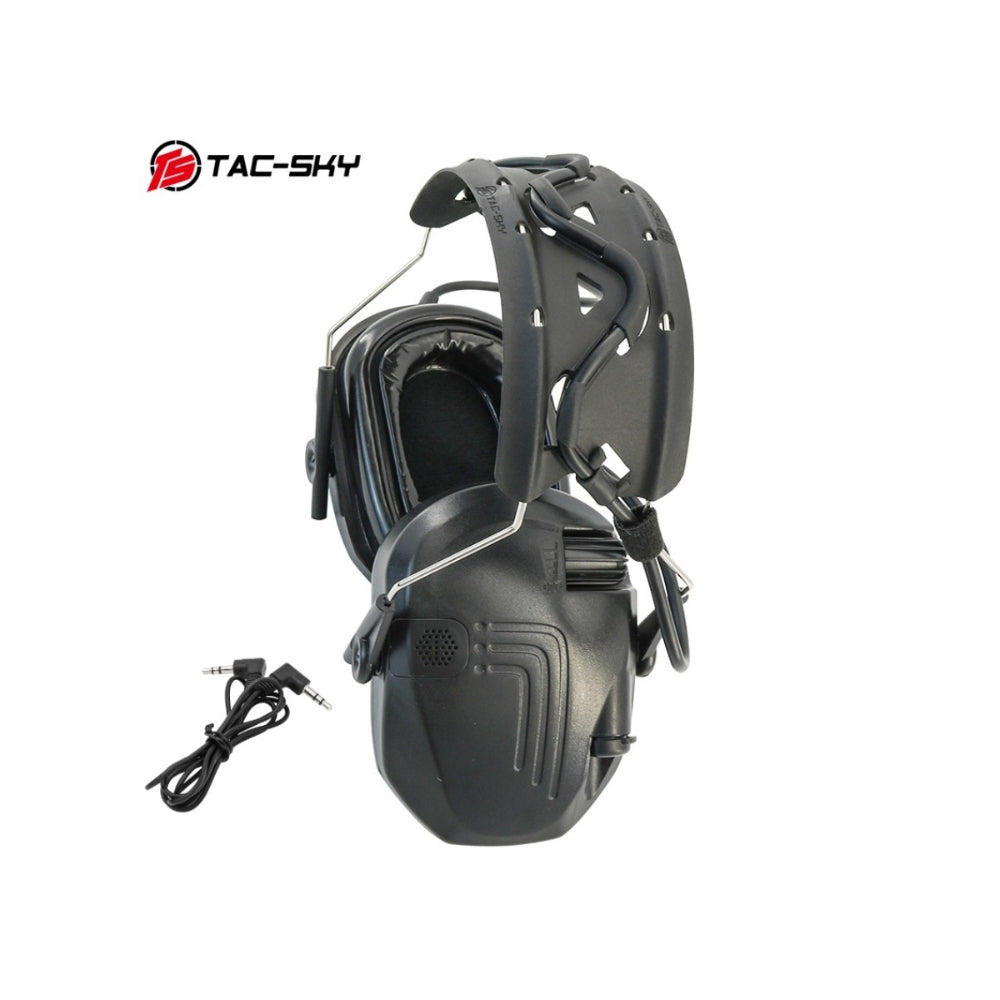 TAC-SKY Tactical Airsoft Headphones with Electronic Noise Cancellation Protective Headphones with a Removable Headband