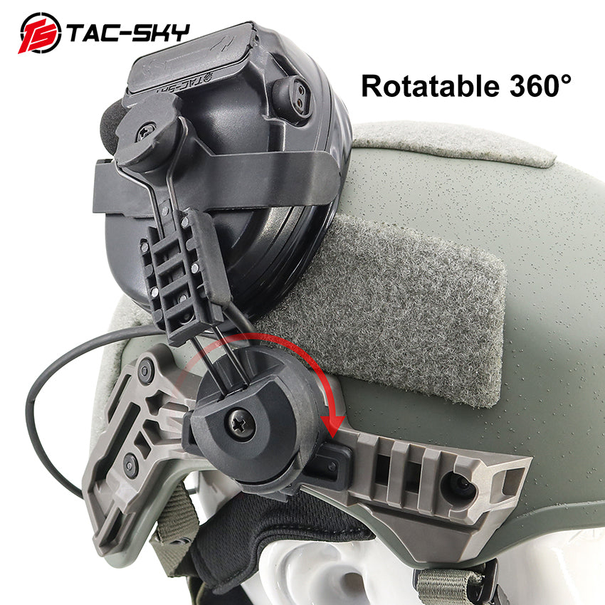 TAC-SKY Tactical Wendy 3.0 Helmet Rail Adapter Compatible with COMTA II/III/V Noise-Canceling Headset
