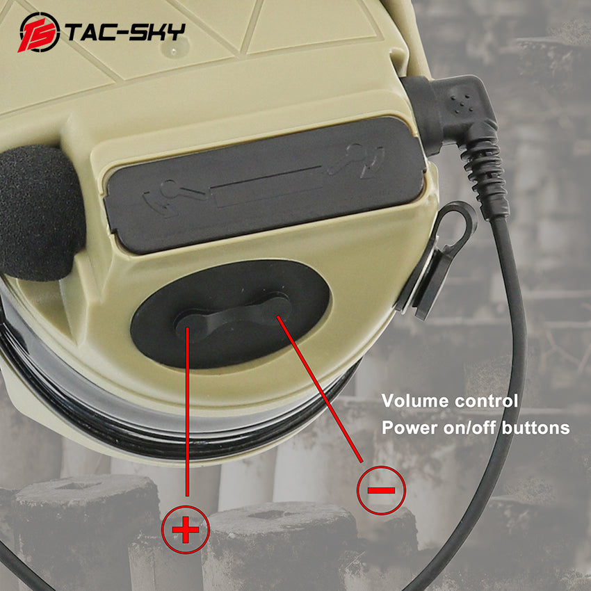 TAC-SKY Tactical for C5 PRO 2.0 Headphones with Detachable Headband, Ideal for Hunting and Shooting