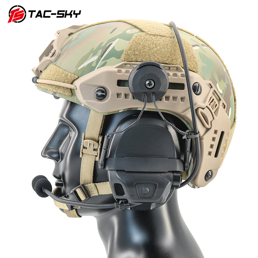 Tactical Helmet Headset Adapter Mount, Compatible with AMP Headset for M-LOK Helmet Rails