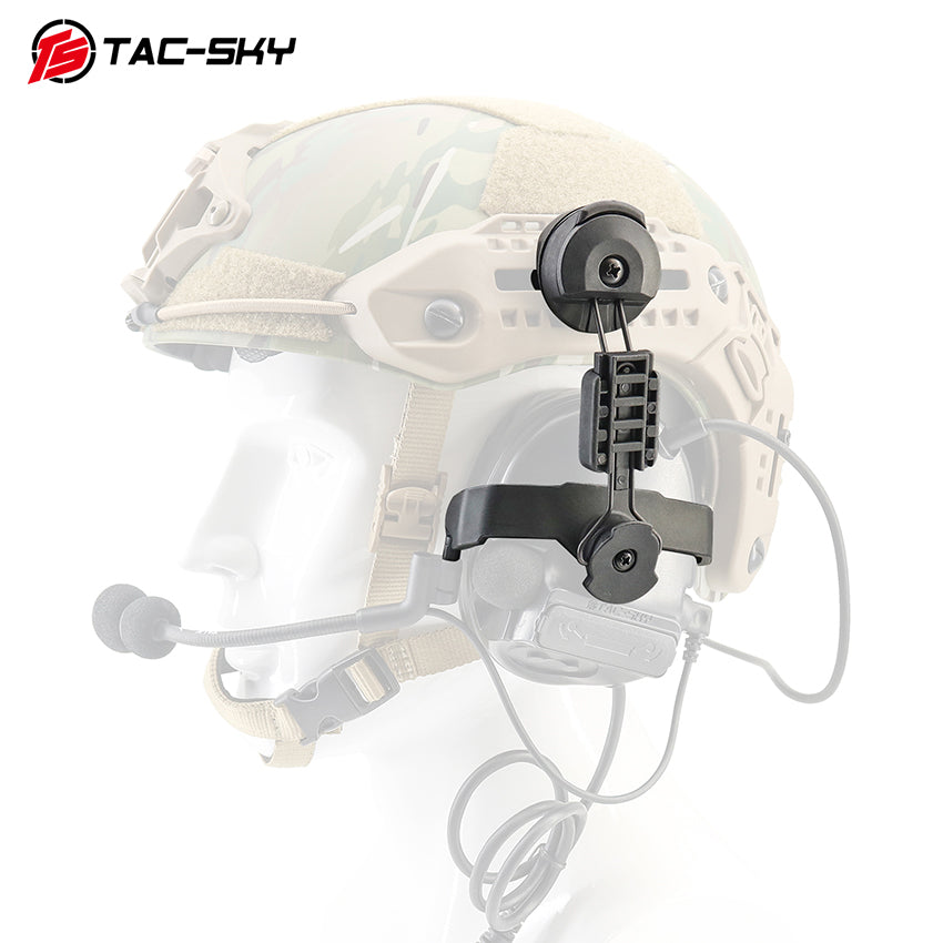 TAC-SKY Tactical MLOK Helmet Rail Adapter Mount 2.0 for COMTA II, III, and V Hearing Protection Headsets