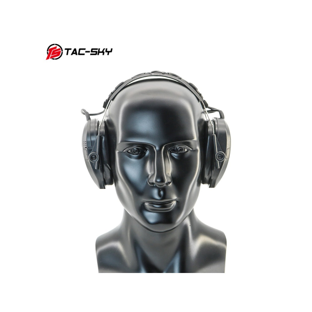 TAC-SKY Tactical Airsoft Headphones with Electronic Noise Cancellation Protective Headphones with a Removable Headband