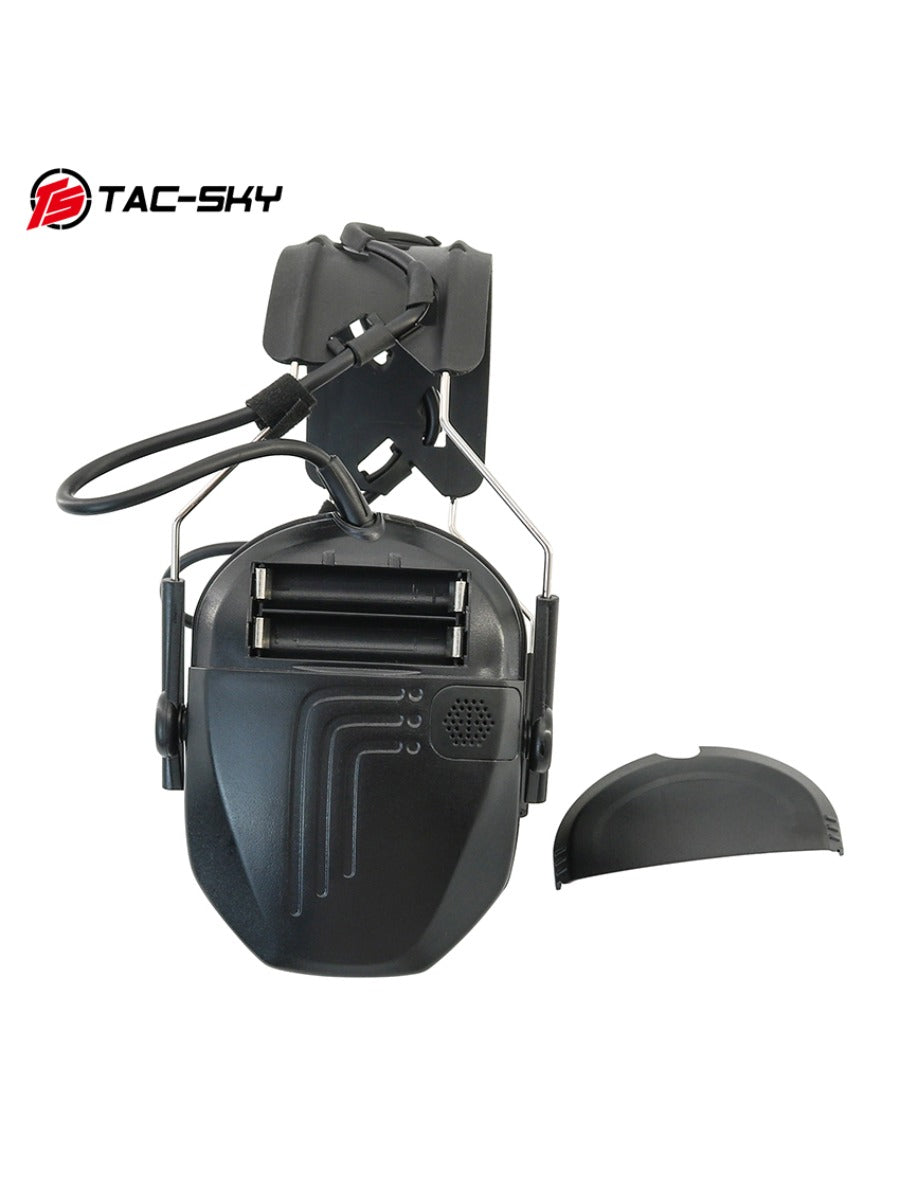 TAC-SKY Tactical Airsoft Headphones with Electronic Noise Cancellation Protective Headphones with a Removable Headband