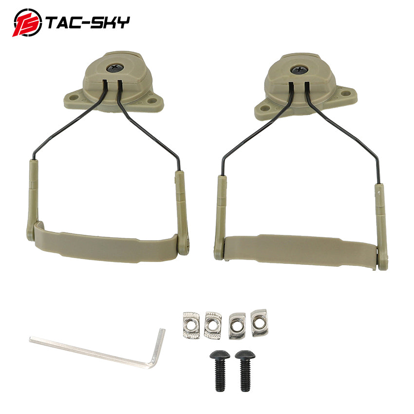 TAC-SKY Tactical Helmet Headset Mount Designed for AMP Communication Headsets, for Wendy 2.0 Helmet Rail