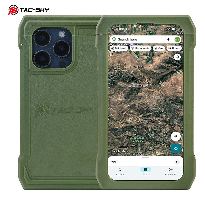 TAC-SKY MOLLE Chest Phone Holder Back-Insert Style Tactical Phone Mount for  for iPhone 14–15 Pro Size M