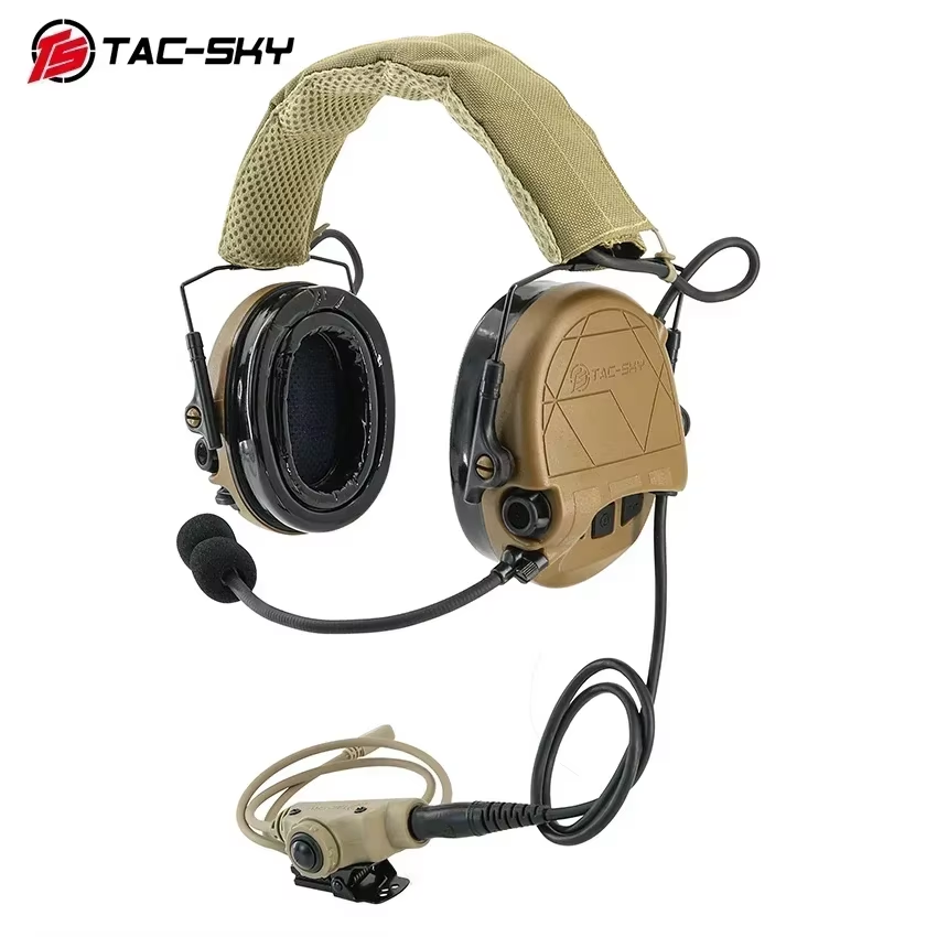 TAC-SKY Tactical Hearing Protection Earmuffs for TAC301—for Electronic Shooting Noise-Canceling Headphones