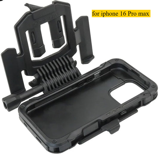 TAC-SKY Tactical MOLLE Vest Phone Mount Compatible with iPhone 16 Pro Max for tactical navigation and hunting