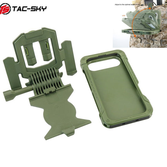 TAC-SKY Tactical MOLLE Phone Mount for iPhone 17 Air—Foldable, Ideal for Hunting and Shooting
