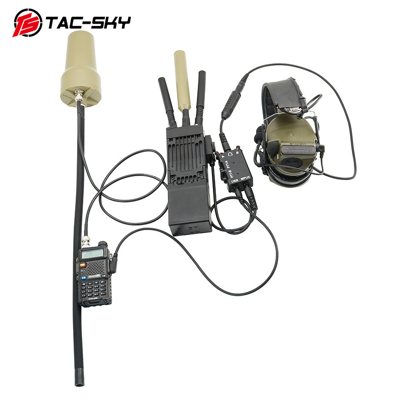 TAC-SKY Tactical Outdoor Antenna Cylinder Protective Housing Assembly with BNC Cable Set