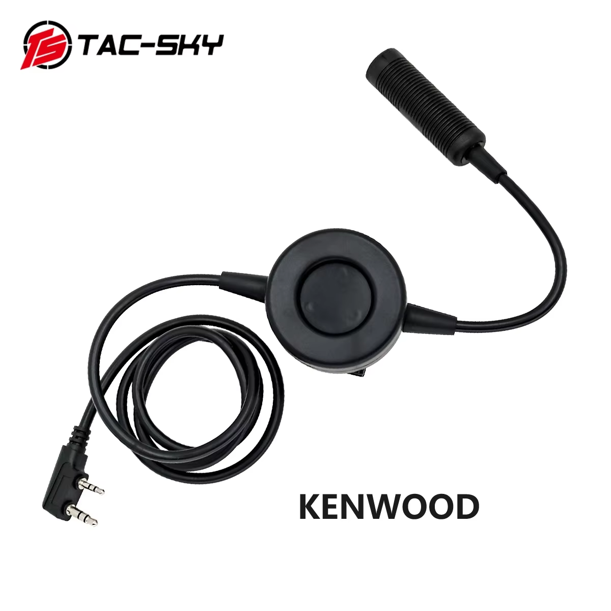 TAC-SKY Tactical PTT TCI PTT Headset Adapter is Suitable for Electronic Protective Earmuffs Hunting Shooting  Headset
