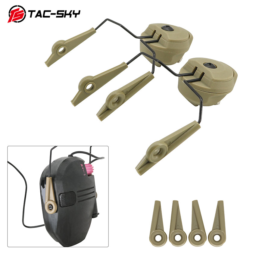 TAC-SKY Tactical for MLOK Helmet Headset Mount Compatible with Walker Razor Electronic Noise-Canceling Earmuffs