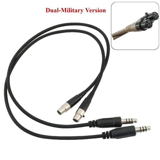 TAC-SKY AMP Dual Headset Adapter Cable—for TACSKY AMP Headphones Not Compatible with FCS AMP Headphones.