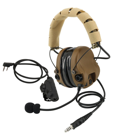 TS TAC-SKY Hearing Protection Noise Cancelling Military Version Tactical Headset M301 + V2 PTT