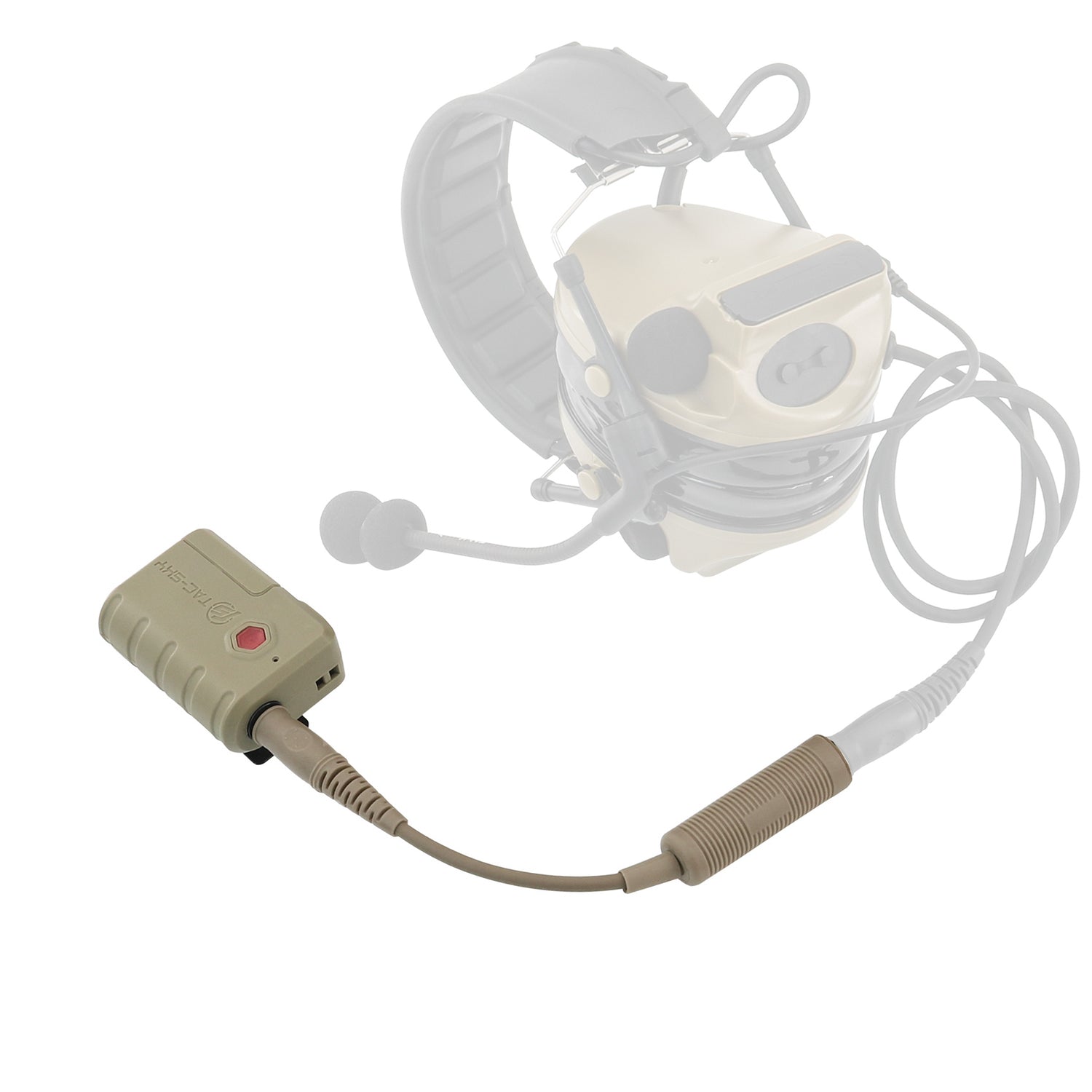 TS TAC-SKY TSC3 Tactical Headset – Removable Headband, 2-Pin Plug PTT, Noise Cancelling