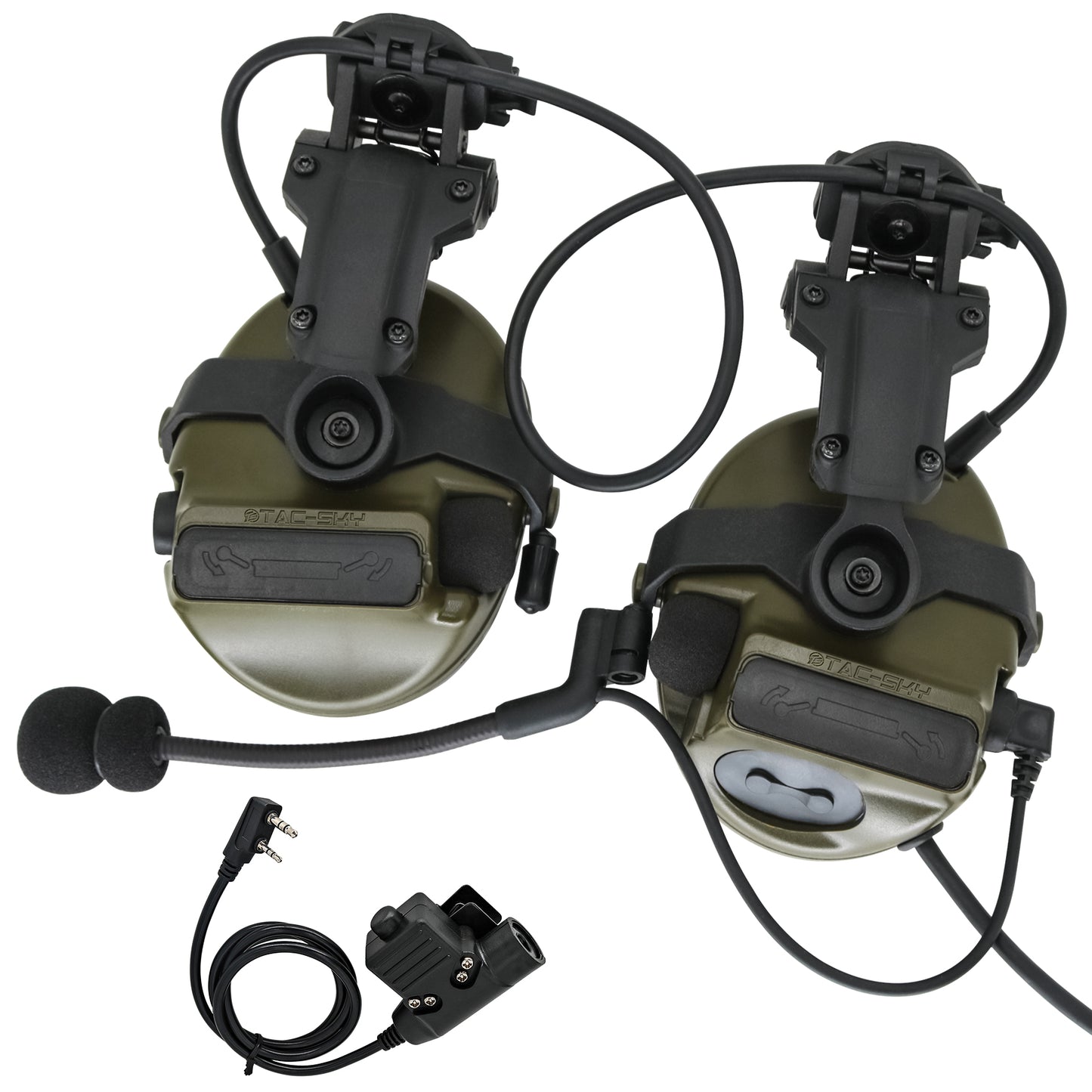 TAC-SKY C3 Tactical Headset Helmet Rail Adapter Version Noise