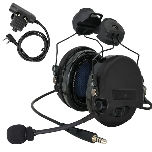 TAC-SKY Tactical Headset ARC rail track adapter version Noise Canceling Headphones for airsoft shooting