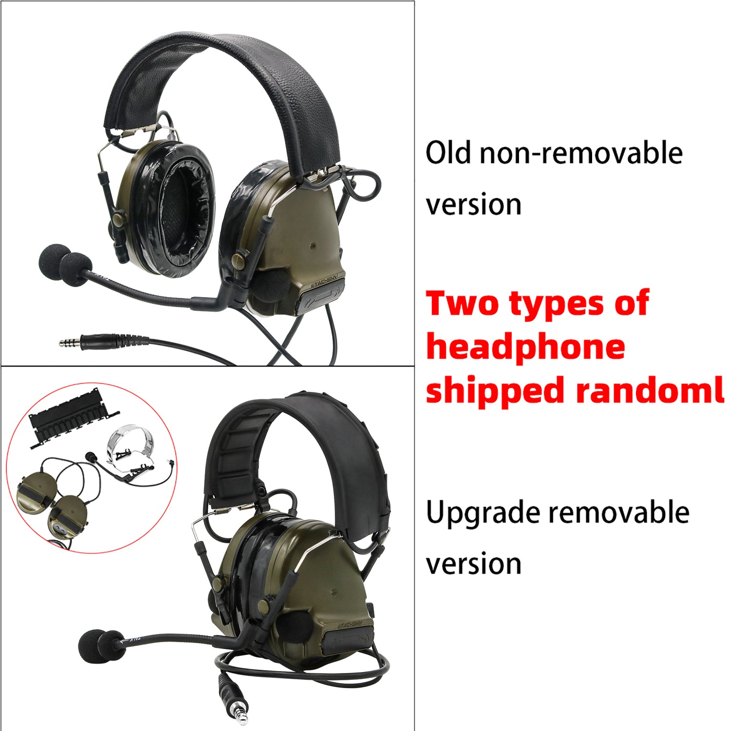 TAC-SKY C3 Tactical Headset Noise-canceling airsoft protective 