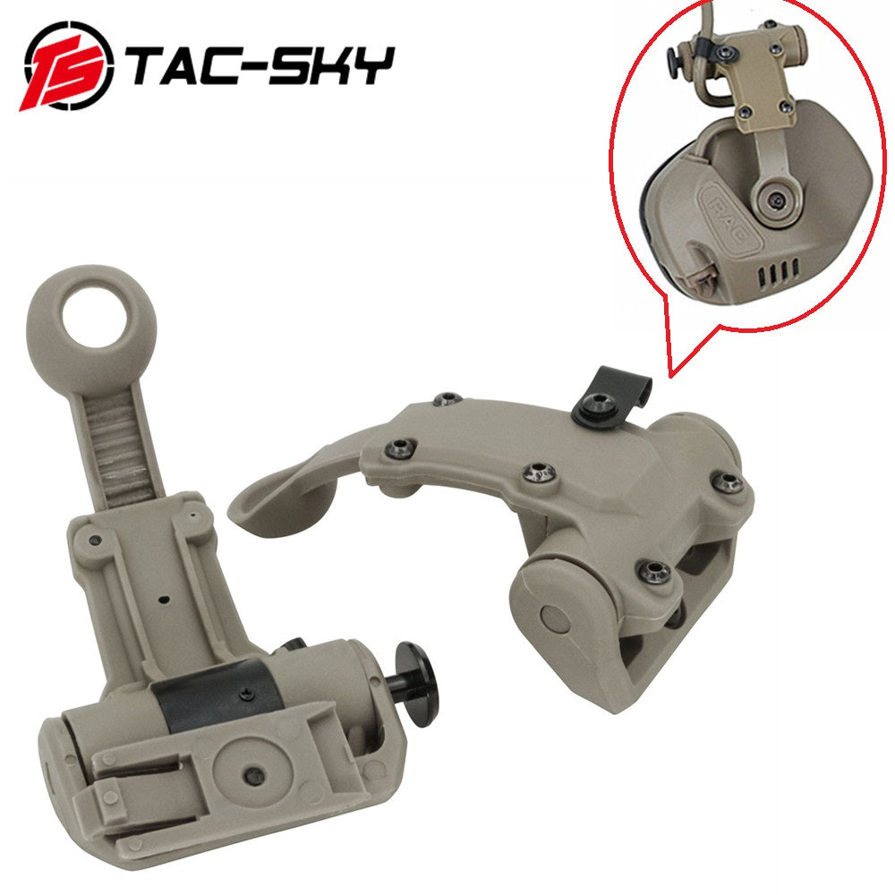 TAC-SKY Tactical Airsoft Sports Helmet Adapter ARC Rail Mount Accessory Compatible with RAC Headsets and Helmets with ARC Rails