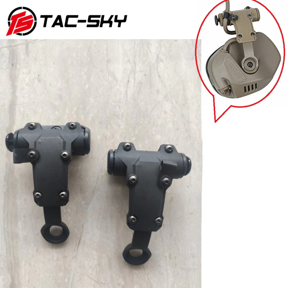 TAC-SKY Tactical Airsoft Sports Helmet Adapter ARC Rail Mount Accessory Compatible with RAC Headsets and Helmets with ARC Rails