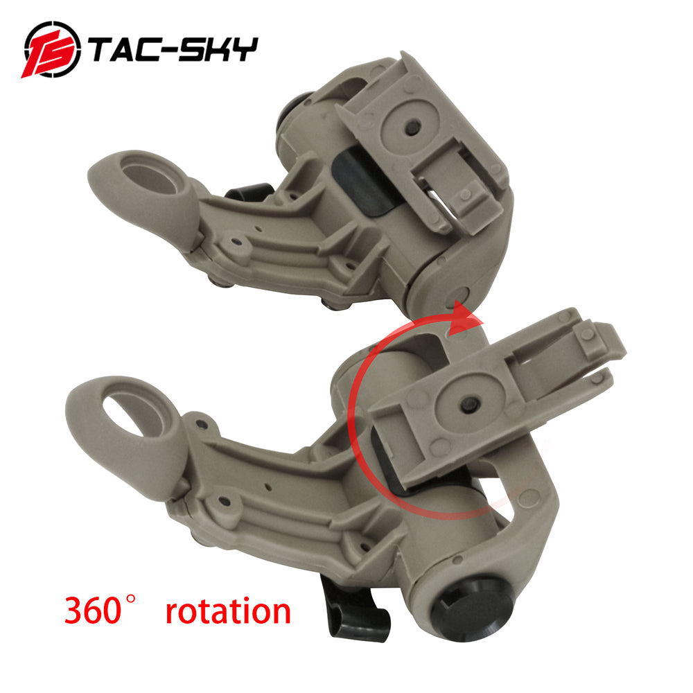 TAC-SKY Tactical Airsoft Sports Helmet Adapter ARC Rail Mount Accessory Compatible with RAC Headsets and Helmets with ARC Rails